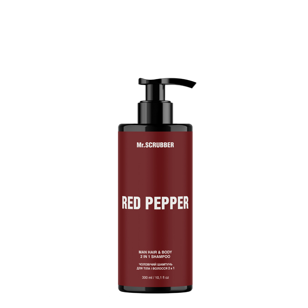 0cPvuU37KY5CsT6cnQ4E41LI6M1cJ6w0Q2JOR8wx Шампунь для тіла і волосся 2 в 1 Red Pepper Mr.SCRUBBER - Зображення 1