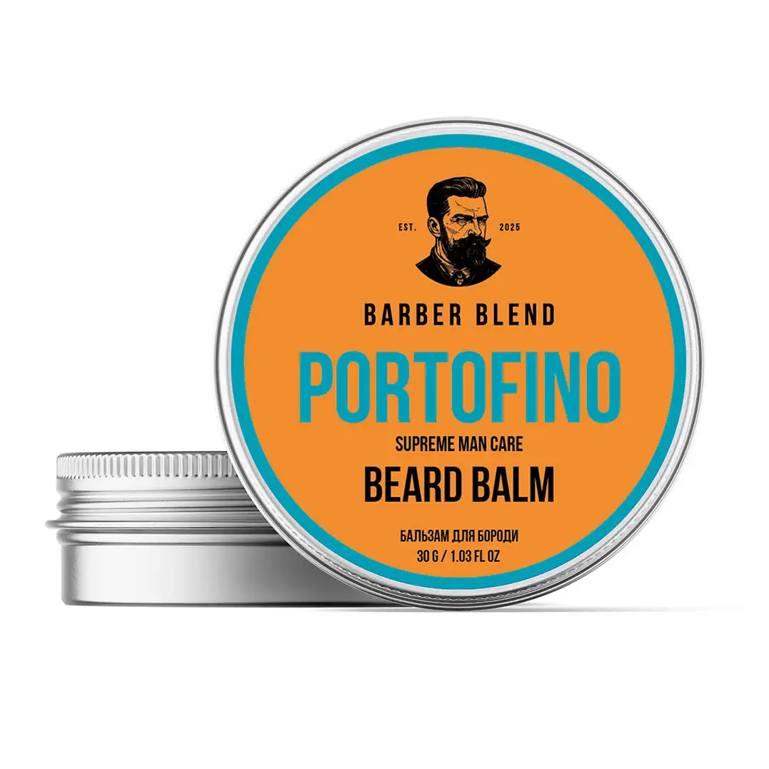 6718864294_balzam-dlya-borody Бальзам для бороди Portofino BARBER BLEND 30 г - Зображення 1