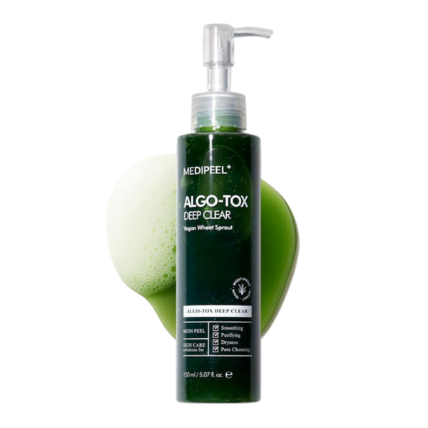 MDP012-600x600 MEDI PEEL AlgoTox Deep Clear 150ml Пінка для глибокого очищення за пептидами та рослинними екстрактами, 150 мл - Зображення 1