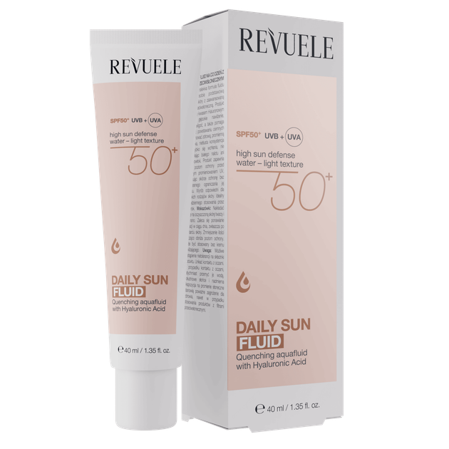реву Флюїд для обличчя REVUELE Hyaluronic Daily Sun SPF 50+ 40 мл - Зображення 1