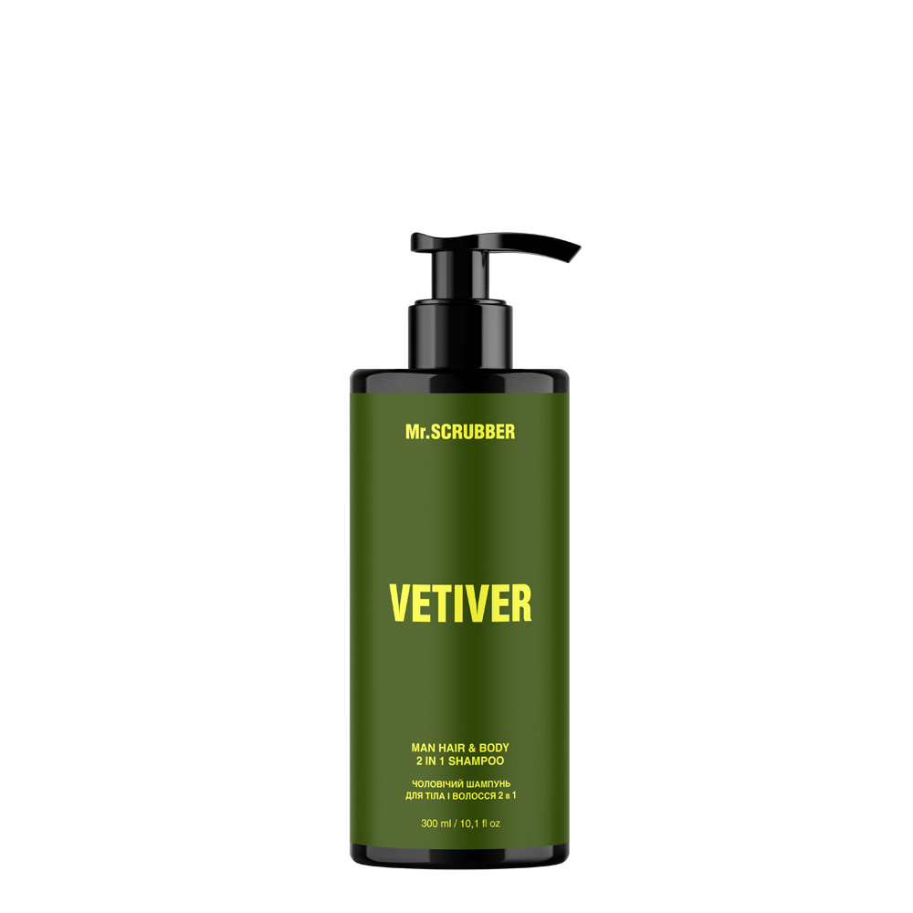 u48DYQuu8zW6nwrlygwJy82rPhMCFPTMAlnh3nZN Шампунь для тіла і волосся 2 в 1 Vetiver Mr.SCRUBBER - Зображення 1