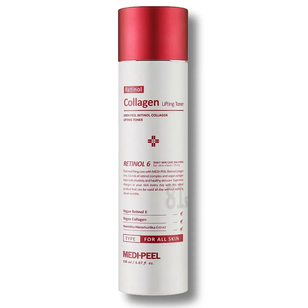 ох Тонер для омолодження для обличчя з ретинолом і колагеном MEDIPEEL Retinol Collagen Lifting Toner, 150 мл - Зображення 1