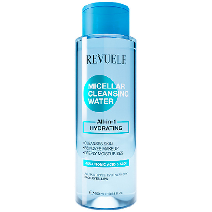 син Міцелярна вода REVUELE Micellar Cleansing Water All in 1 Зволожуча, 400 мл - Зображення 1