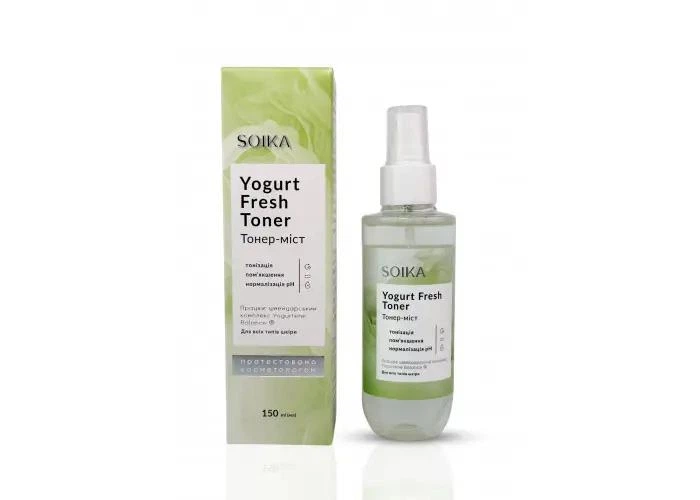тонннер Тонер-міст для обличчя Soika Yoghurt Fresh Toner 150 мл - Зображення 1