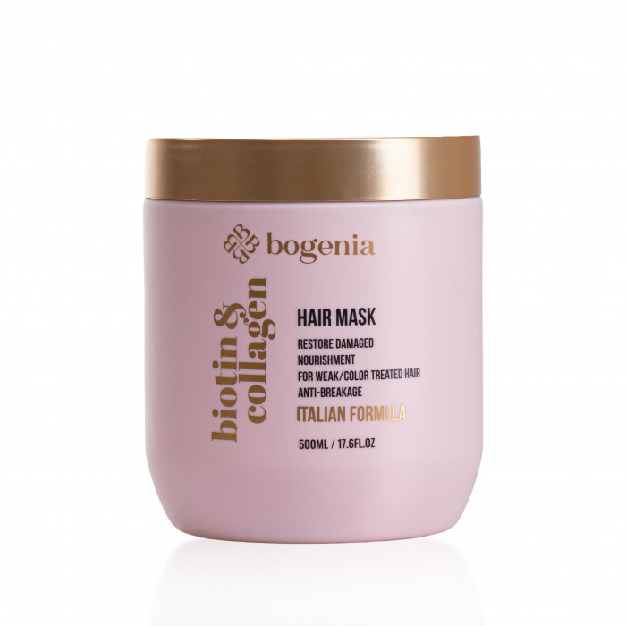 IMG_0748 Маска для волосся Biotin & Collagen Mask Bogenia - Зображення 1