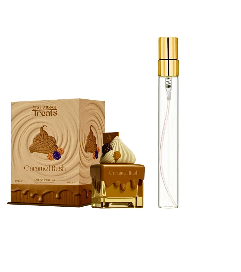 BE6FD2FE-20E6-4B6F-975D-D9989FFD64AE Caramel Rush Al Absar пробник парфумів 10 мл - Зображення 1