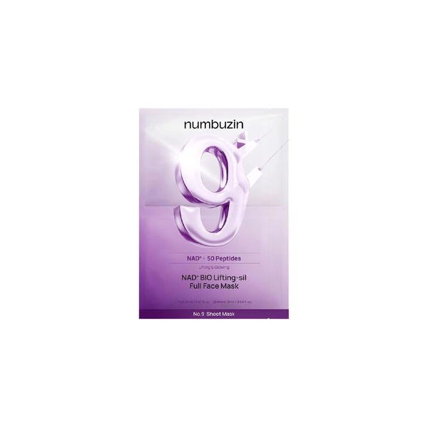 NUM001 copy 1-600x600 NUMBUZIN NO.9 NAD BIO LIFTING FULL COVER FACIAL MASK - Зображення 1