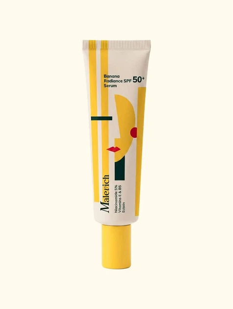 спф Сонцезахисна сироватка SPF 50+ для сяйва шкіри Malevich - Зображення 1